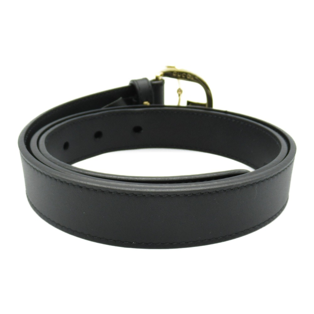 Gucci Black Horsebit Leather Belt Clothing